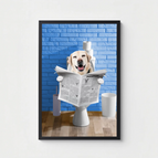 Sur le trône - Poster personnalisé / A4 (21x29.7 cm) / Encadré Bois Noir (+19.95€)