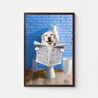 Sur le trône - Poster personnalisé / A4 (21x29.7 cm) / Encadré Bois Foncé (+19.95€)