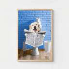 Sur le trône - Poster personnalisé / A4 (21x29.7 cm) / Encadré Bois Clair (+19.95€)