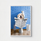 Sur le trône - Poster personnalisé / A4 (21x29.7 cm) / Encadré Bois Blanc (+19.95€)